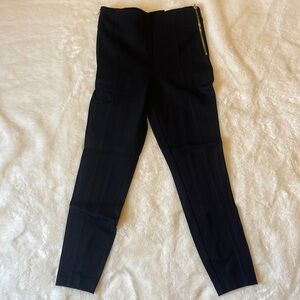 INC Black Ponte Skinny Legging with Double Gold Size Zipper